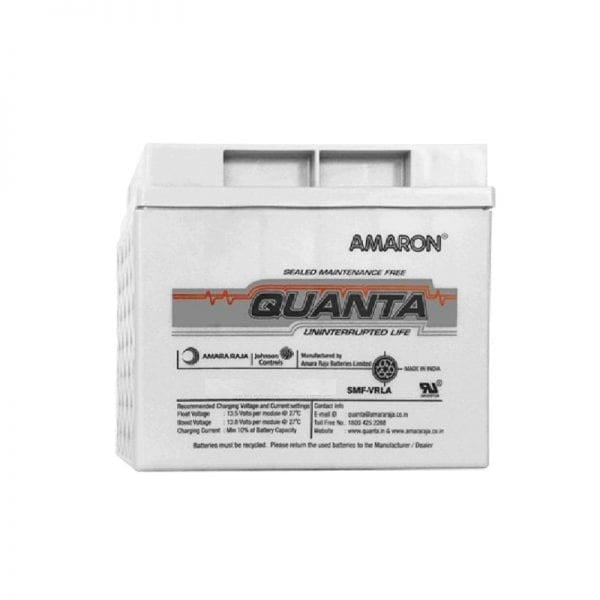 Amaron Quanta Battery-  65Ah/12V -Warranty : 24 Months