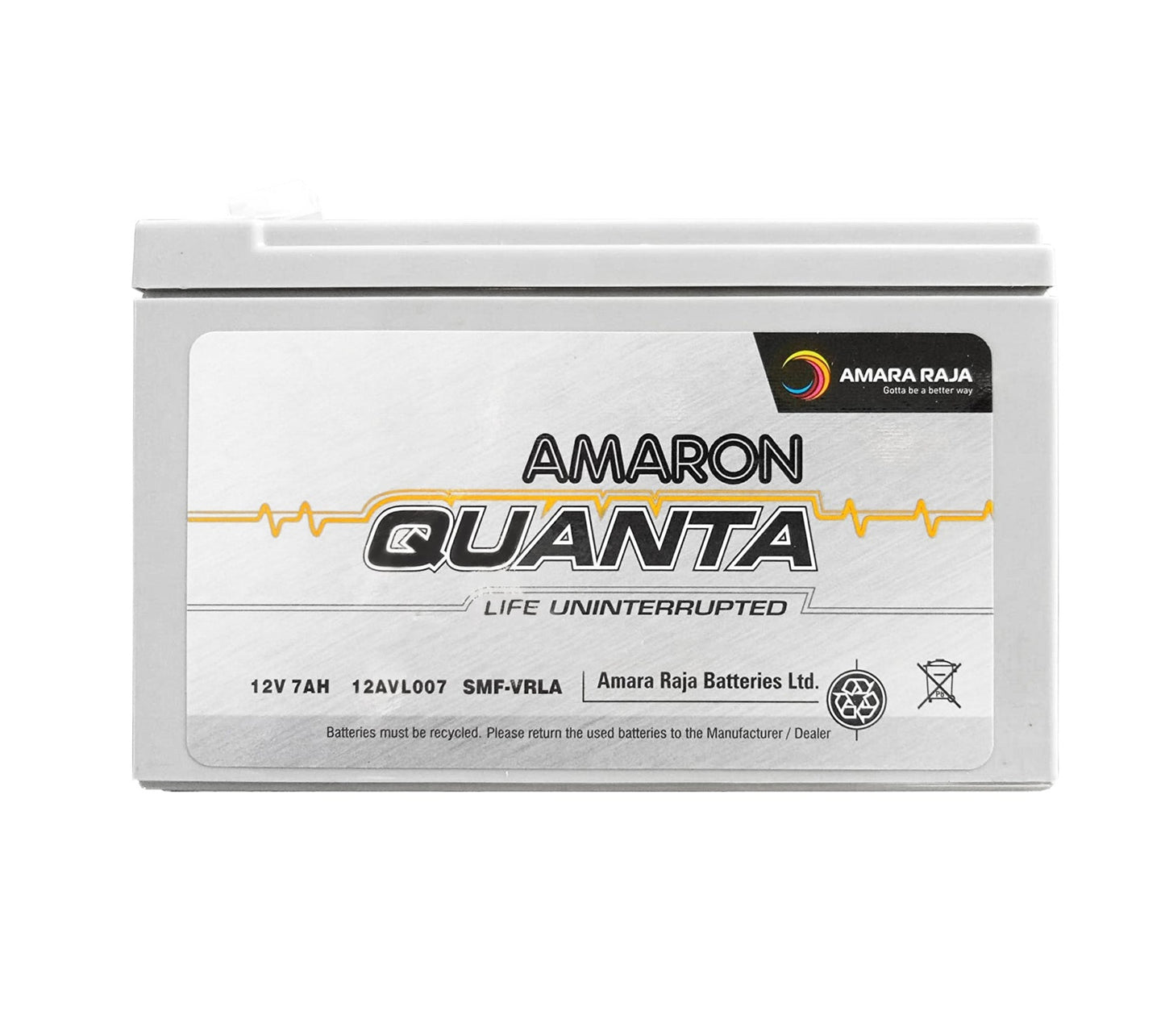Amaron Quanta Battery- 7Ah/12V -Warranty : 12 Months - Solar World