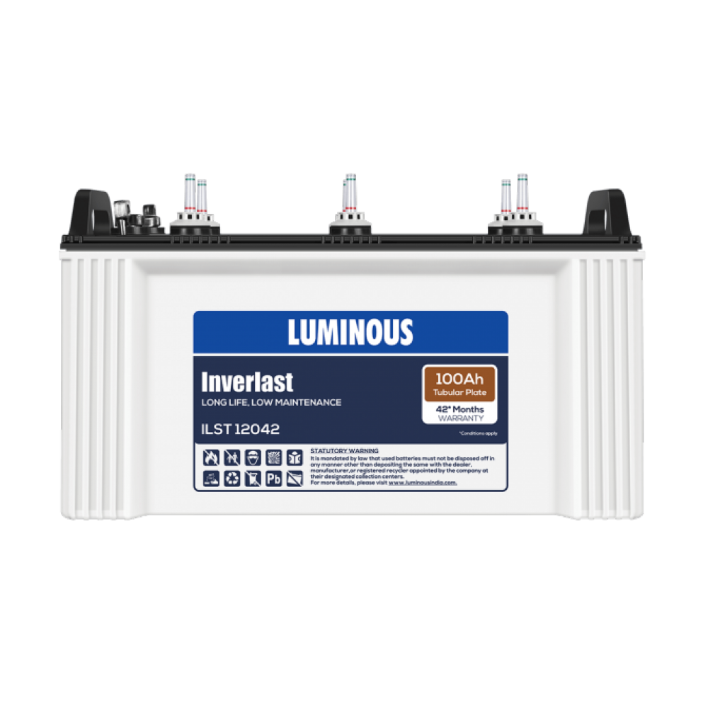 Luminous ILST 12042 : 100Ah /12V Warranty : 24+18 Months