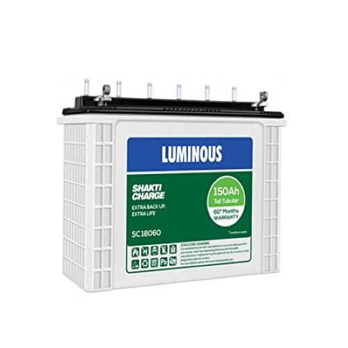 Luminous SC 18060 : 150Ah / 12V Warranty : 36+24 Months - Solar World