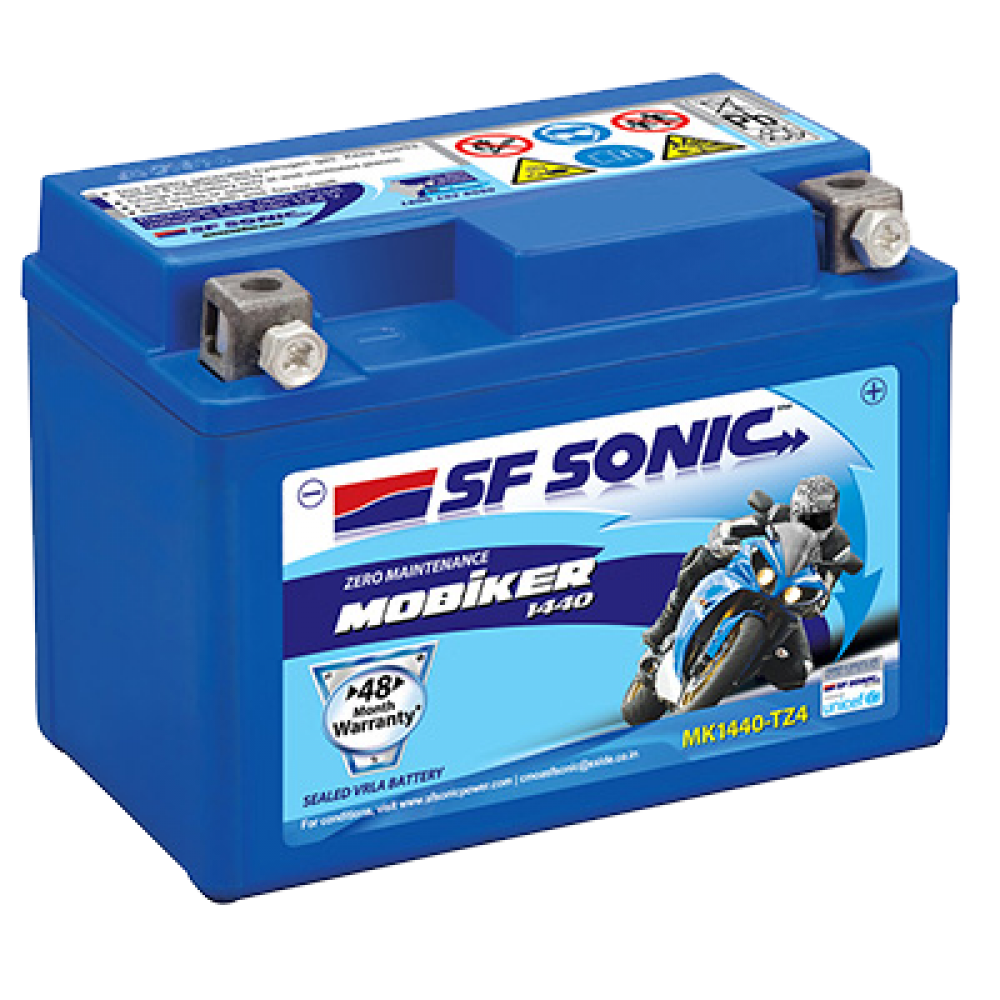 SF Sonic 48S-TZ4 - 3AH Bike Battery - 48 Months Warranty