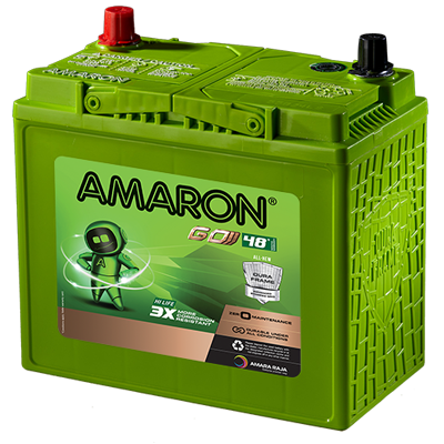Amaron - Go - 00085D23R - 65Ah Car Battery - 48 Months Warranty - Solar World