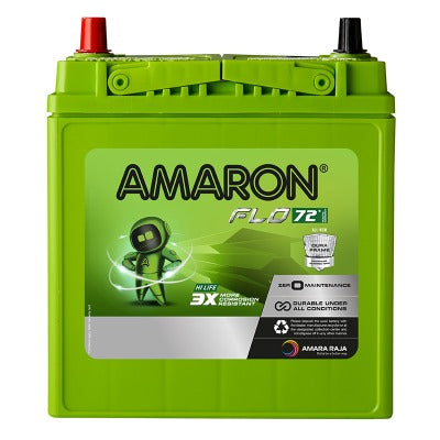 Amaron - Flo – 0BH40B20L - 40AH Car Battery – 72 Months Warranty