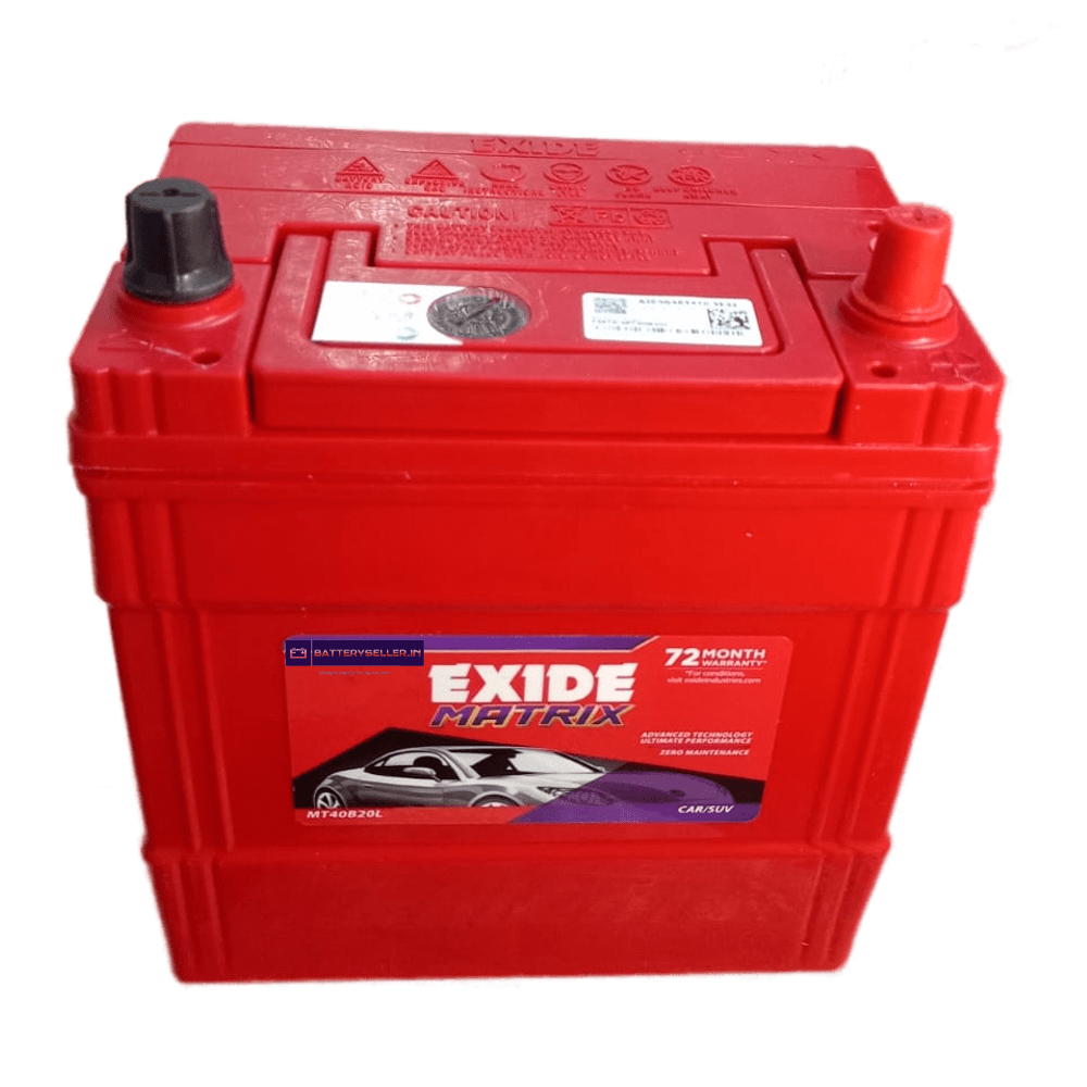 Exide Car/Suv Battery - MT40B20L/R - 35AH - Warranty: 36F + 36P Months - Solar World