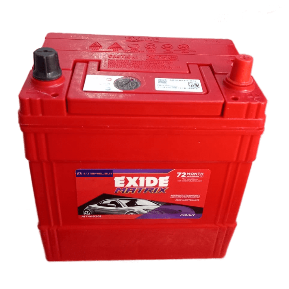 Exide Car/Suv Battery - MT40B20L/R - 35AH - Warranty: 36F + 36P Months