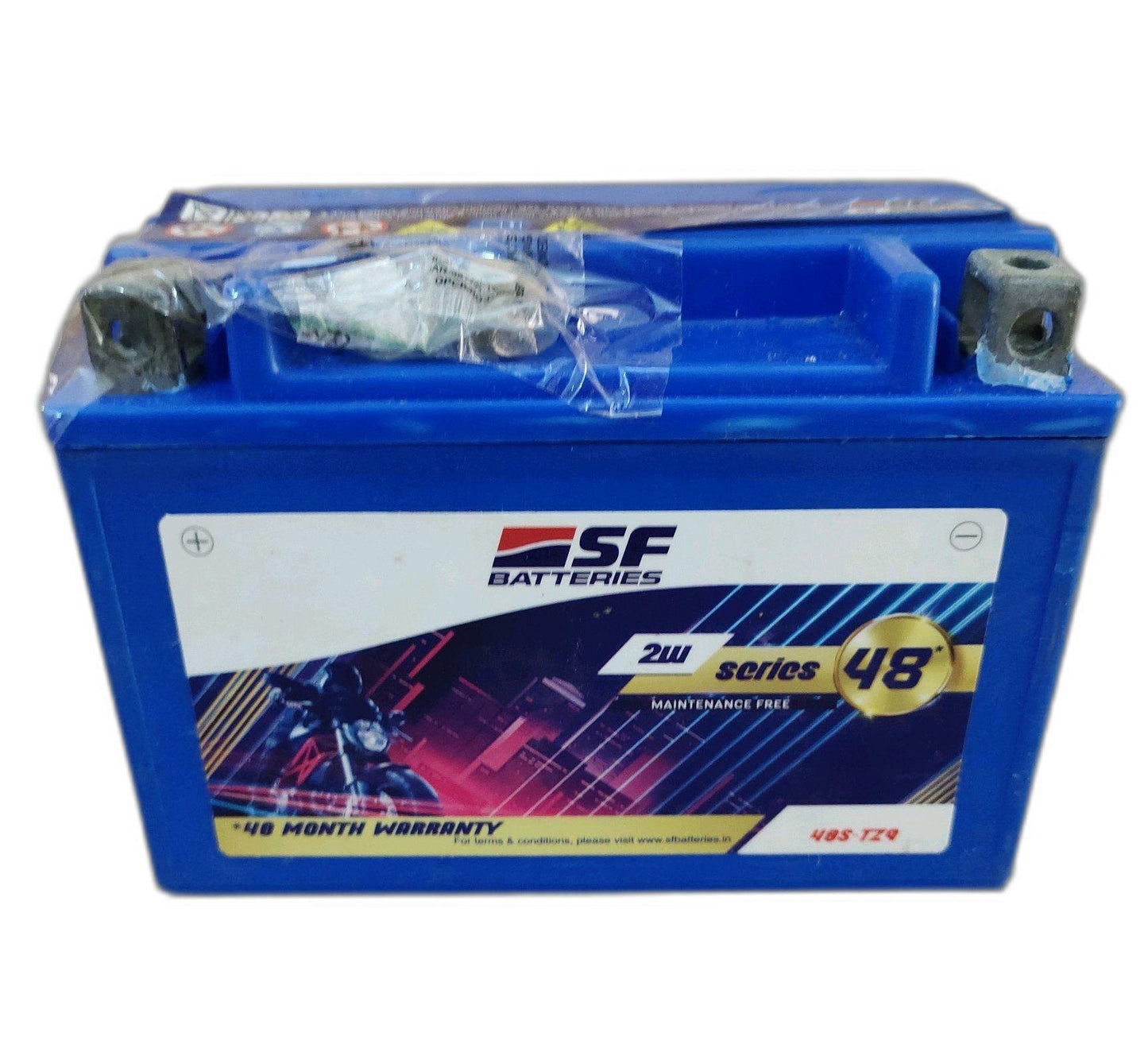 SF Sonic 48S-TZ9 - 8AH Bike Battery - 48 Months Warranty