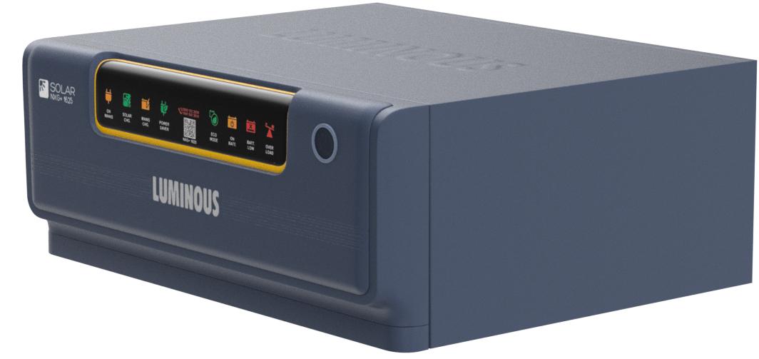 Luminous Solar Inverter NXG 1150: 850VA/12V Warranty: 24 Months - Solar World