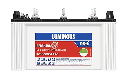 Luminous RC 18000ST Pro : 150Ah/12V Warranty : 24+24 Months