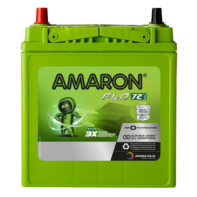 Amaron - Flo – 00042B20L - 35AH Car Battery – 72 Months Warranty