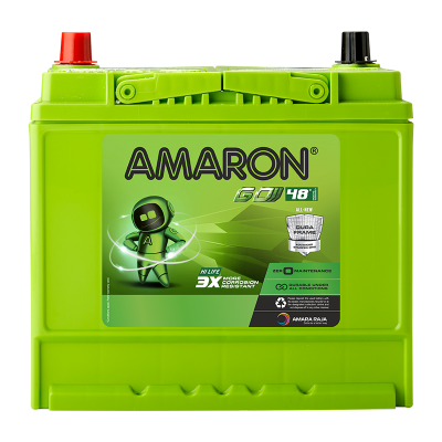Amaron - Go - 00085D23R - 65Ah Car Battery - 48 Months Warranty - Solar World