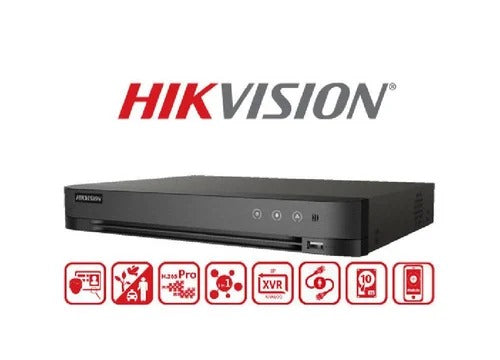 Hikvision 4 Channel HD DVR, 5MP HD Camera, Power Supply, Full combo set Security Camera (Pack of 1) - Solar World