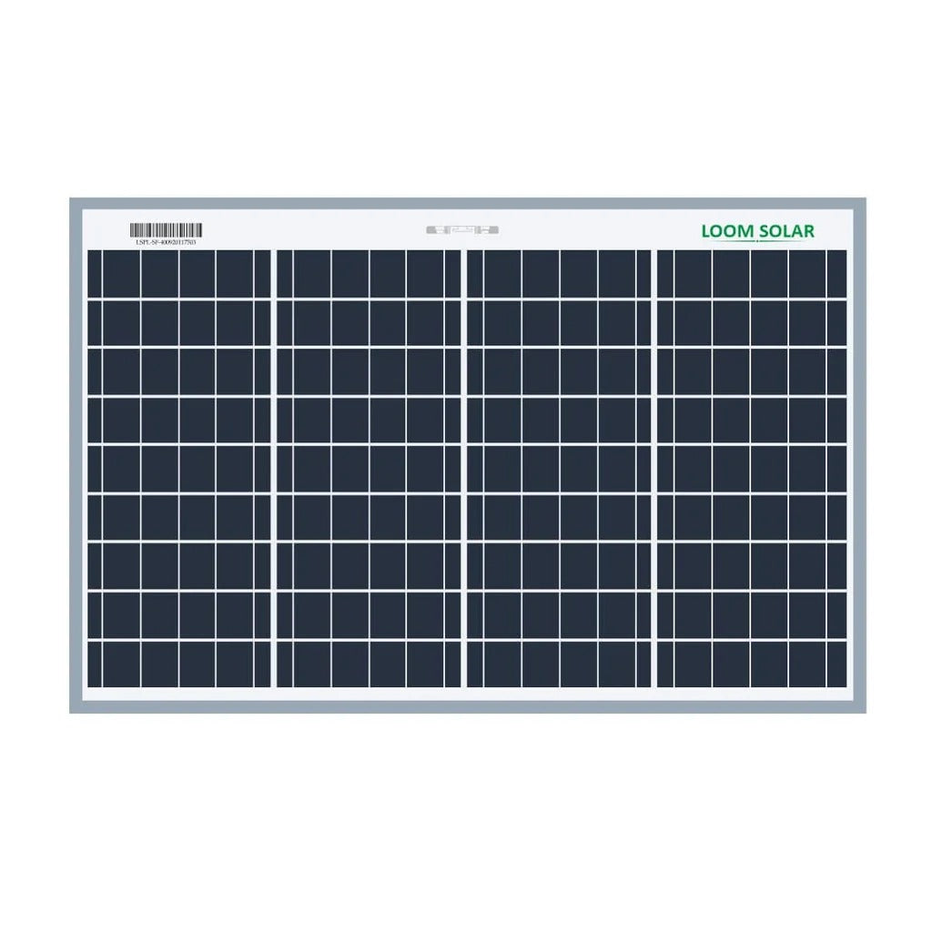 Loom Solar Panel 40 watt/ / Poly Crystalline - 25 Years Warranty - Solar World