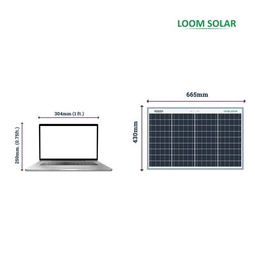 Loom Solar Panel 40 watt/ / Poly Crystalline - 25 Years Warranty - Solar World