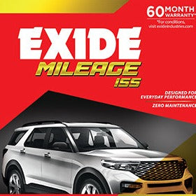 Exide Car/Suv Battery - MLN55(ISS) - 45AH- Warranty : 30F + 30P Months - Solar World