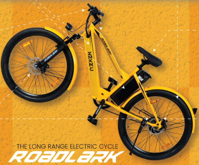 Electric Cycle Nexzu- Roadlark(5.2Ah+ 8.7Ah) - Solar World