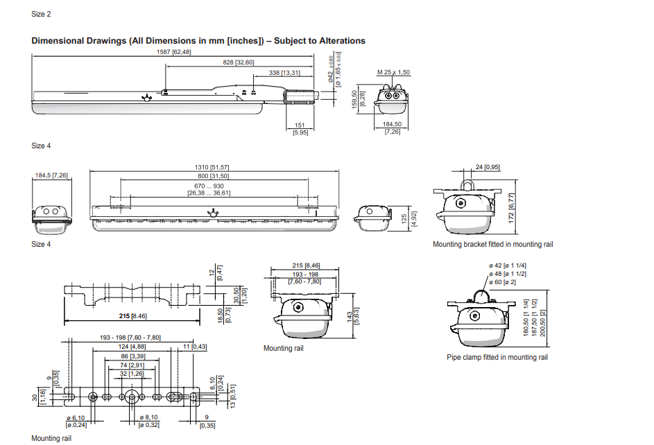 R STAHL Ex Lighting Fixtures – Explosion Proof Industrial Lighting Linear luminaire With LED - 6202/1123-0100-152-2220-22-757