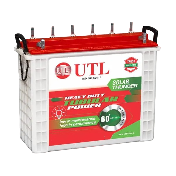 UTL UST 2060 : 200AH Tubular Battery - 60 Months Warranty - Solar World