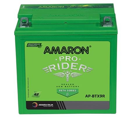 Amaron -PR-APBTZ9R – 8AH Bike Battery – 48 Months Warranty