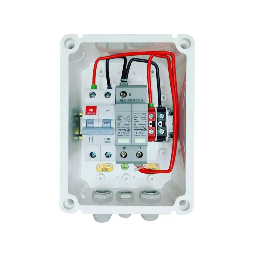 Solar ACDB Box 4-6 KW 1 MPPT 2 IN 2 OUT - 1 Phase - Solar World