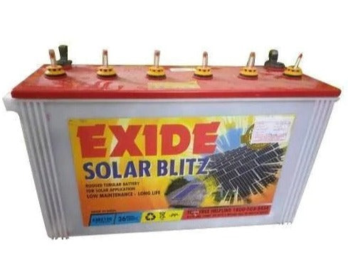 Exide Solar Blitz 105AH Battery 6SBZ105L - 60 Months Warranty - Solar World