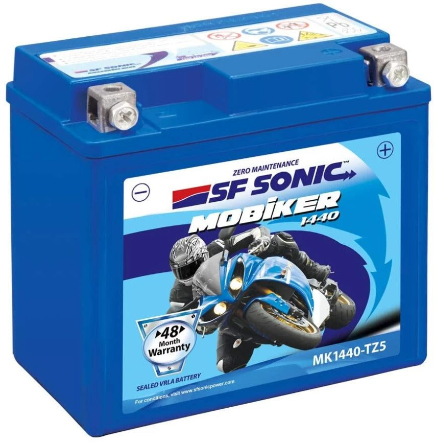 SF Sonic 48S-TZ5A - 5AH Bike Battery - 48 Months Warranty