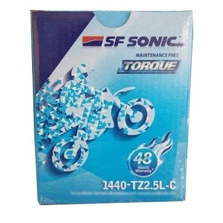 SF Sonic 48S-2.5LC - 2.5AH Bike Battery - 48 Months Warranty