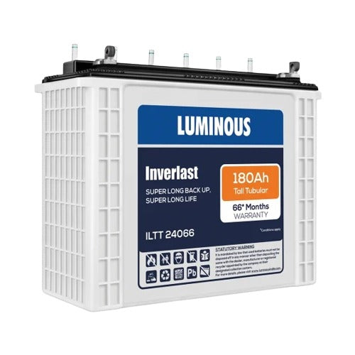 Luminous ILTT 24066 : 180Ah /12V Warranty : 42+24 Months