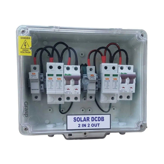 Solar DCDB Box 4-6KW 1MPPT- 2 IN 2 OUT- 1 Phase