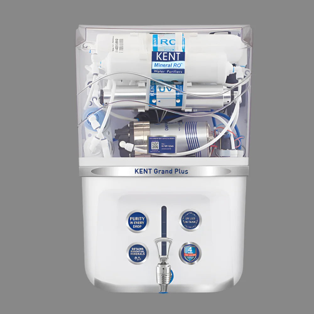 Kent Grand Plus ZWW Mro RO Water Purifier 9L RO+UV+TDS Control+UV In Tank White