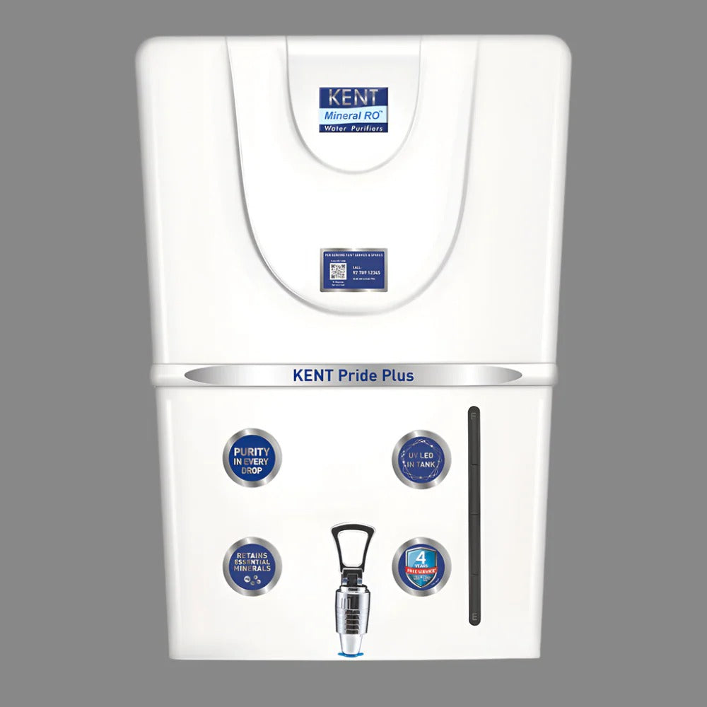 Kent Pride Plus RO Water Purifier 8L Tank RO+UV+TDS Control+UV In Tank