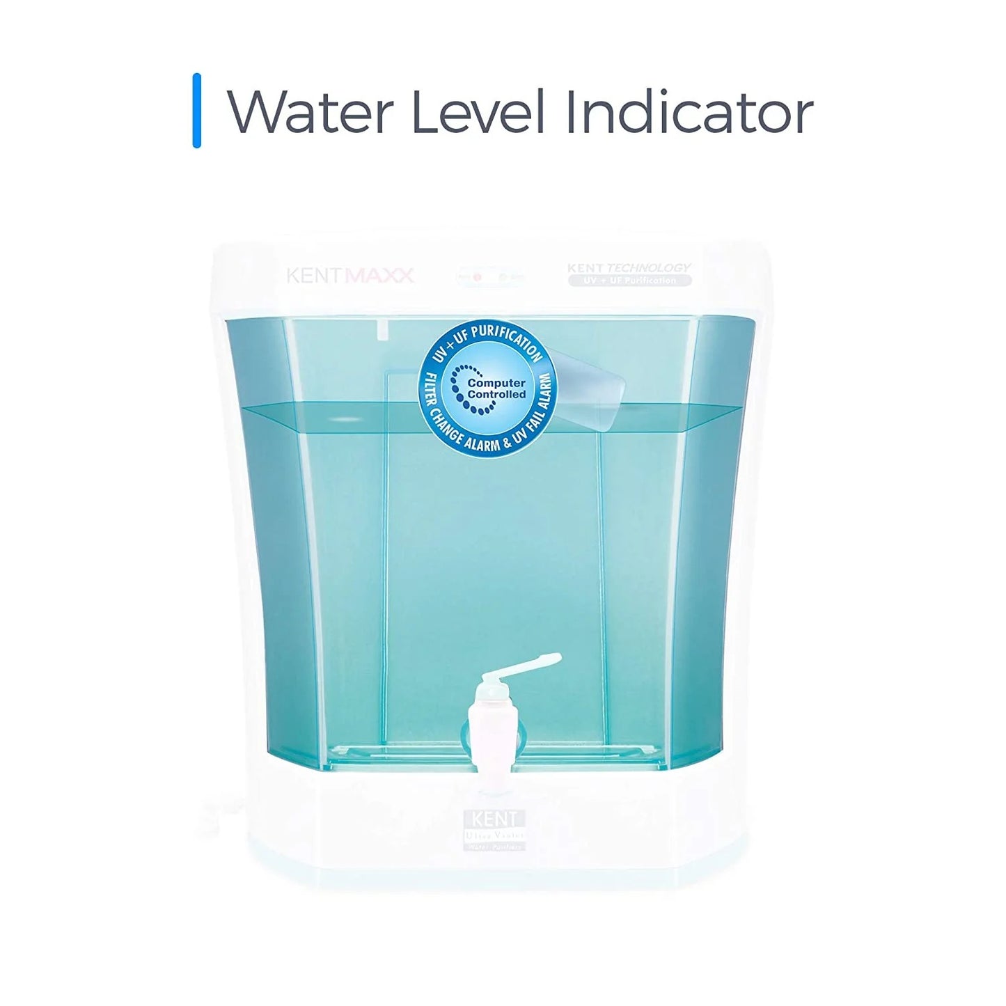Kent Maxx UV Water Purifier (111013) 7L Storage Tank UV+UF Double Purification