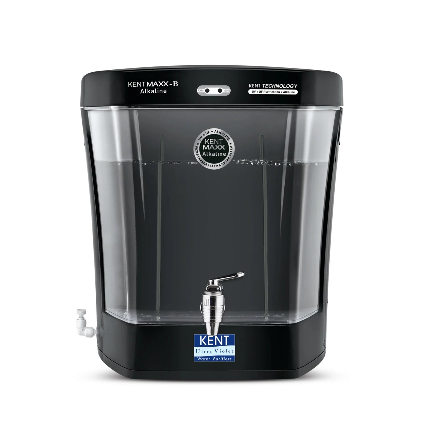 Kent Maxx Alkaline UV Water Purifier (111149B) 7L Storage Tank UV+UF+ Alkaline Double Purification