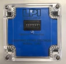LPI LSR2 Lightning Strike Recorder, current sensitivity of 1500A 8/20μS impulse, Mechanical 6 digits display (not re-settable), IP67 (Pc)