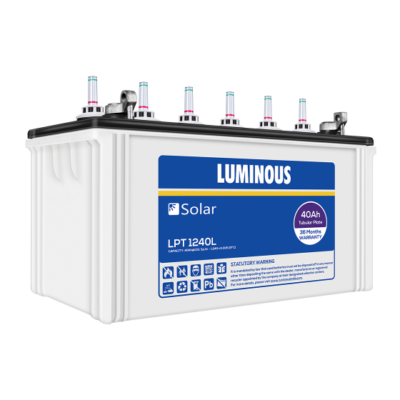 Luminous Solar Tubular Battery 40AH - LPT 1240L- Warranty: 36 Months