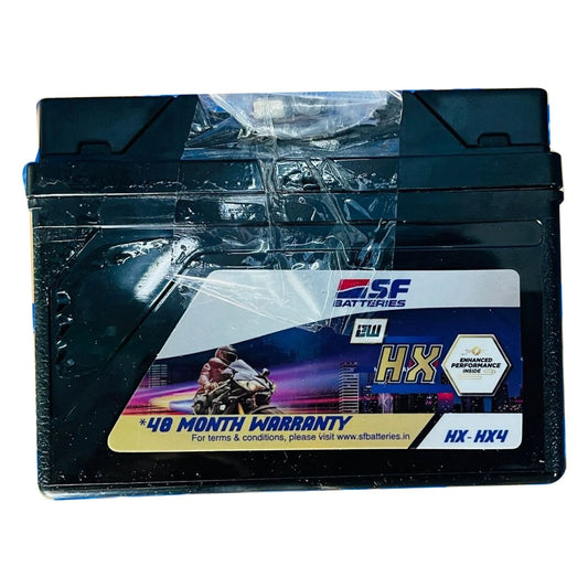 SF Sonic HX-HX4 - 4AH Bike Battery - 48 Months Warranty