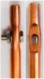 Nickel Sealed Copper Bonded Rod 14mm dia. x 1.2Mtr Long -Pressed Terminals