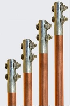 Nickel Sealed Copper Bonded Rod 14mm x 1.2Mtr - Tinned & Pressed Terminals