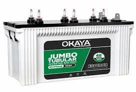 Okaya SJT - 11048 : 80 AH / Jumbo Tubular - 24 + 24 Month Warranty