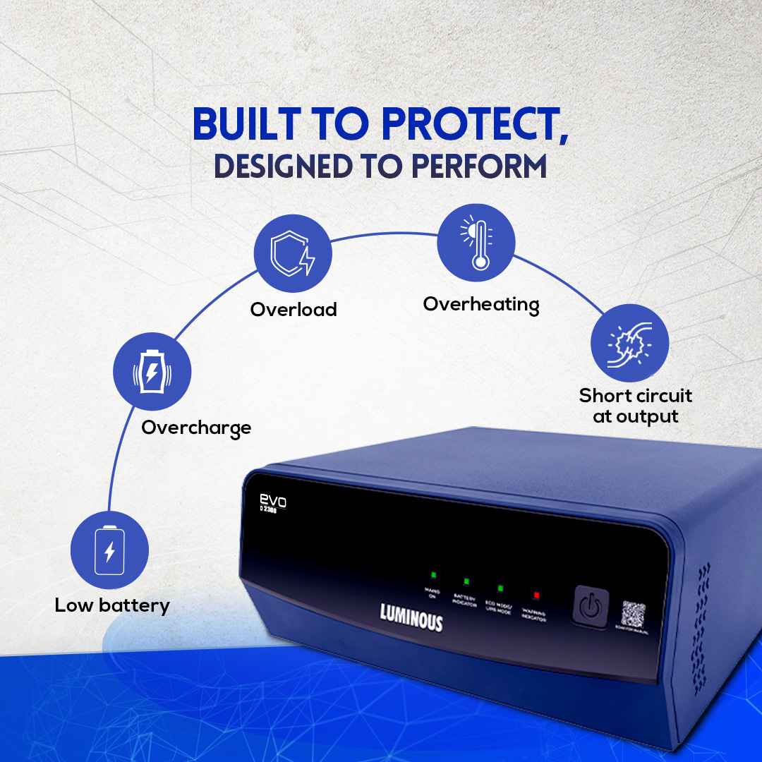 Luminous EVO D 800 700VA 12Volt Square Wave Inverter