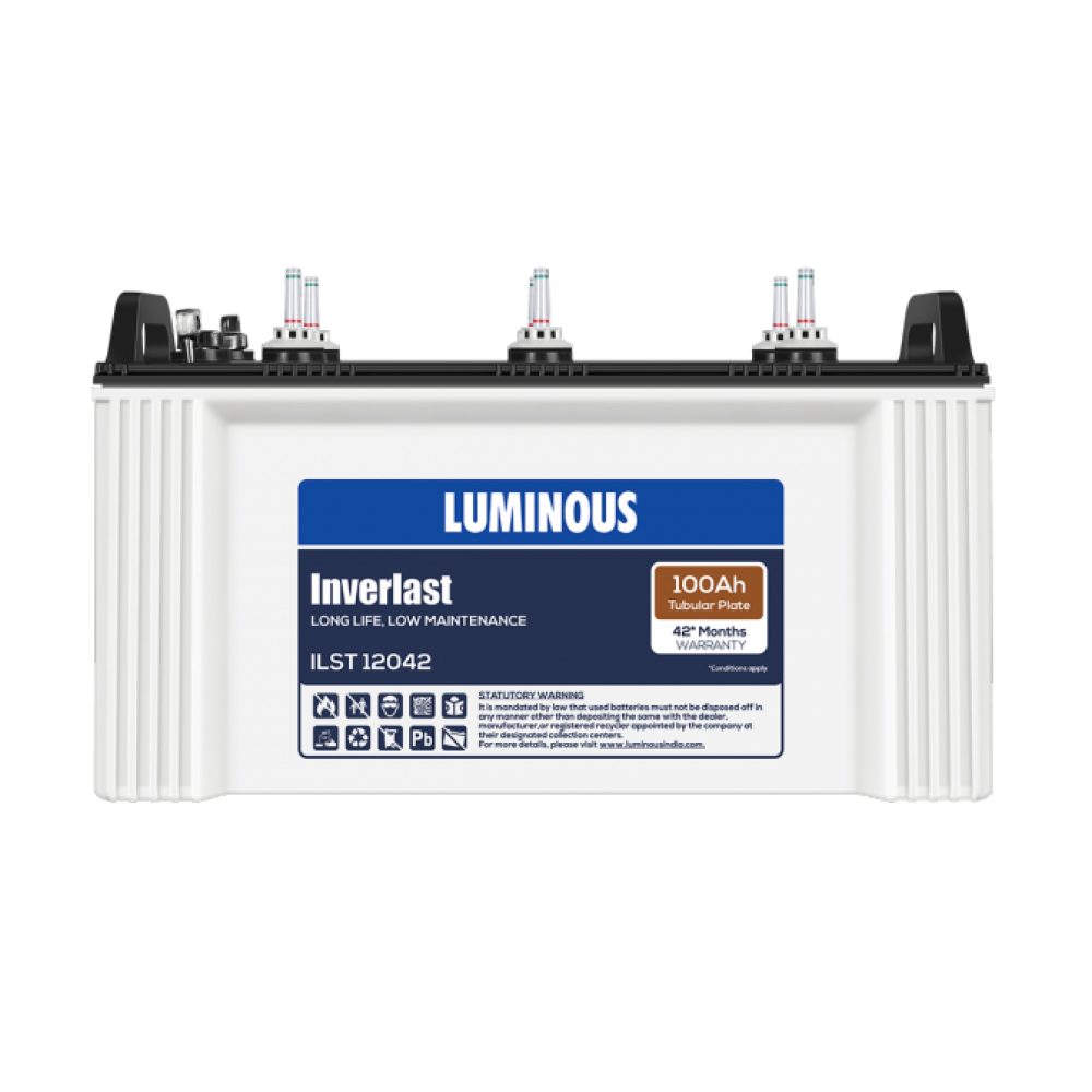 Luminous ILST 12042 : 100Ah /12V Warranty : 24+18 Months - Solar World