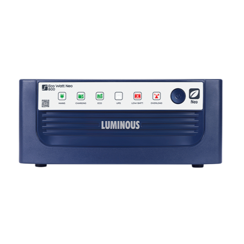 Luminous Eco Watt Neo 800 Square Wave: 700VA/12V - 24 Months Warranty - Solar World