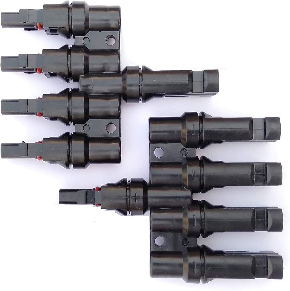 4 Panel MC4 Connector, 4- in -1  Out