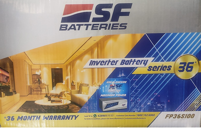 SF Sonic FP36S150 -150Ah Flat Plate Battery - 18+18 Months Warranty - Solar World