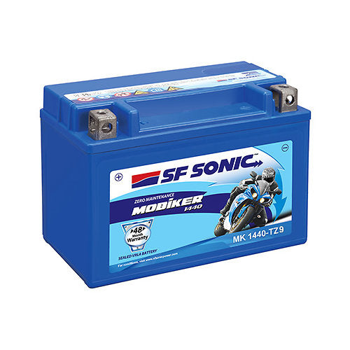 SF Sonic 48S-TZ9 - 8AH Bike Battery - 48 Months Warranty