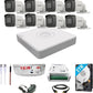 Hikvision 8 Channel HD DVR, 2MP HD Camera, Power Supply, Full combo set Security Camera (Pack of 1) - Solar World