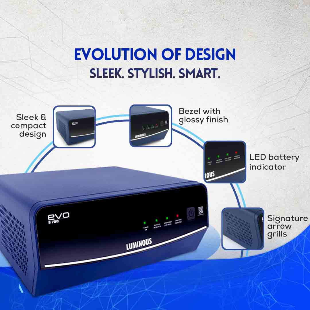 Luminous EVO S 850 700VA 12Volt Sine Wave Inverter