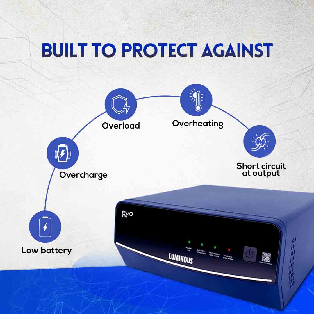 Luminous EVO S 850 700VA 12Volt Sine Wave Inverter