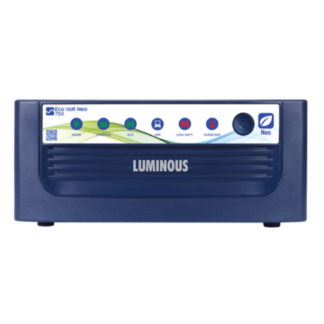 Luminous Eco Volt Neo 750 Sine Wave : 650VA/12V - 24 Months Warranty - Solar World