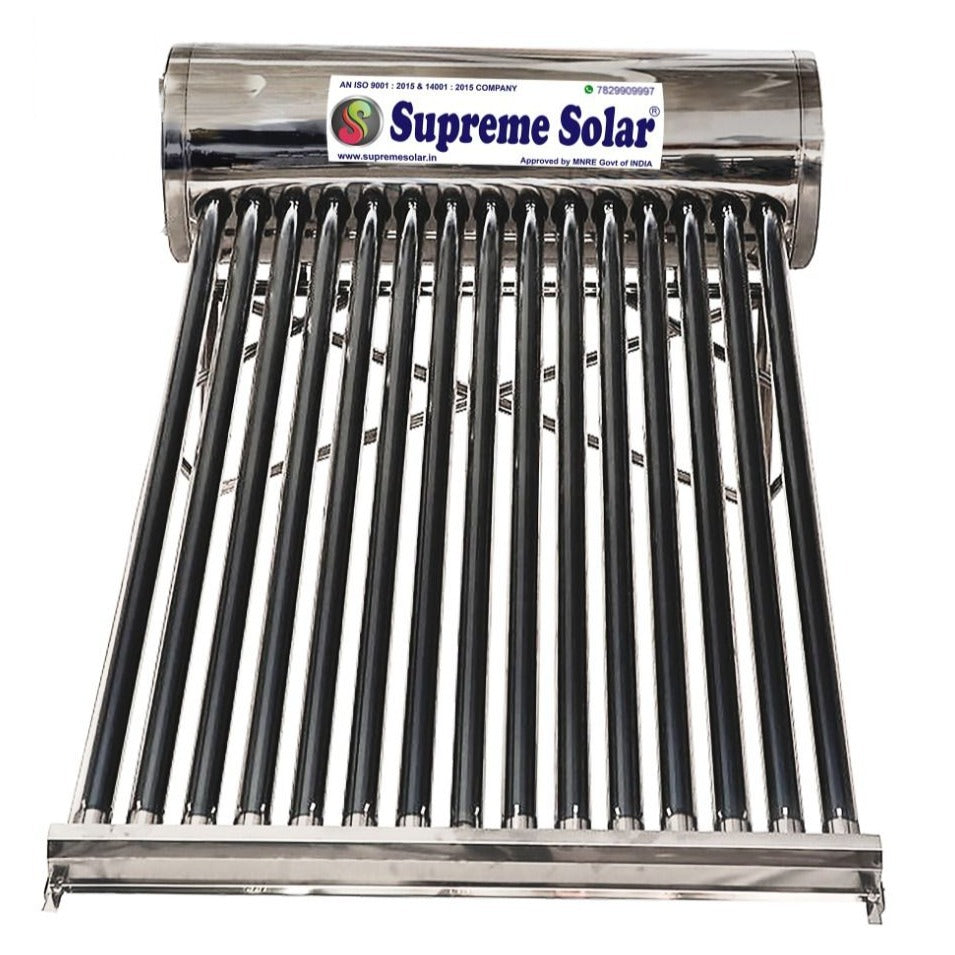 Supreme GL ETC 200 LPD (Full SS) - Solar Water Heater- 10 Years Guarantee