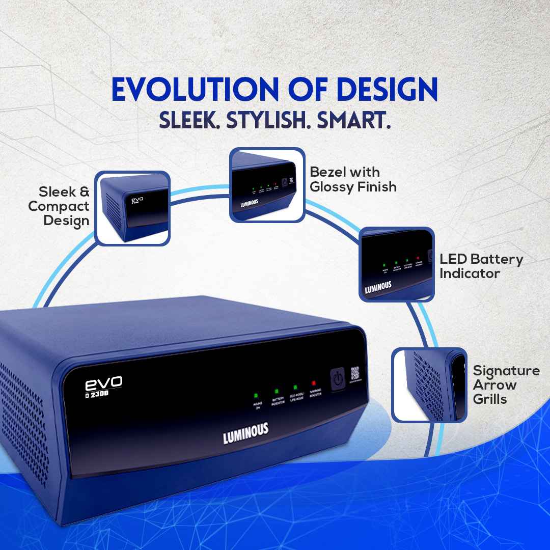 Luminous EVO D 800 700VA 12Volt Square Wave Inverter
